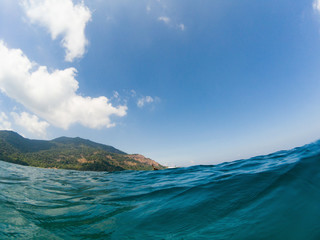 crystal clear tropical waters - holiday background