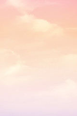 Wall Mural - sun and cloud background with a pastel colour