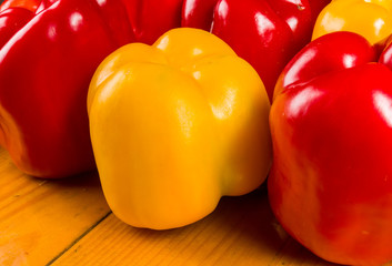 colorful mix of the freshest red and yellow paprika, bell pepper