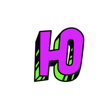 Letter in cartoon style. Vector. Bulk forms. Cyrillic, Slavonic letter. Russian font. Logo, sign.