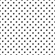 © penarulit - Abstract polka dot pattern with trendy dots. Cute vector black and white polka dot pattern. Trendy monochrome polka dot pattern for fabric, wallpapers, wrapping paper, cards and web backgrounds.
