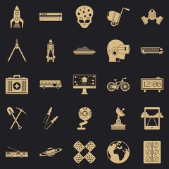 Poster - Smart technology icons set. Simple set of 25 smart technology vector icons for web for any design