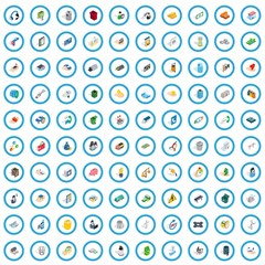 Poster - 100 organization icons set in isometric 3d style for any design vector illustration