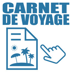 Poster - Logo carnet de voyage.