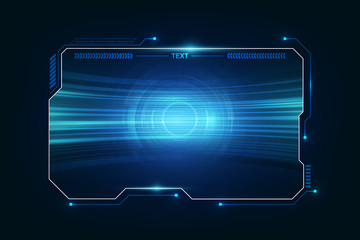 Poster - abstract hud ui gui future futuristic screen system virtual design. vector illustration eps10
