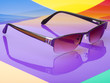 Sunglasses colorful background