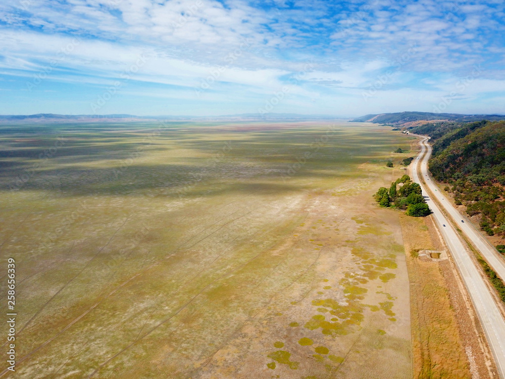 Empty Ribers Empty Lake George nestled between farmland and Federal Highway in ...