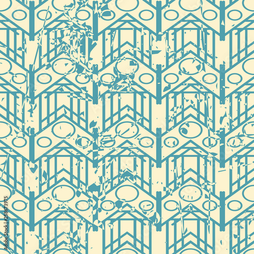 wektorowy-nowozytny-geometryczny-plytka-wzor-z-grunge-skutkiem-streszczenie-art-deco-retro-starodawny-tlo