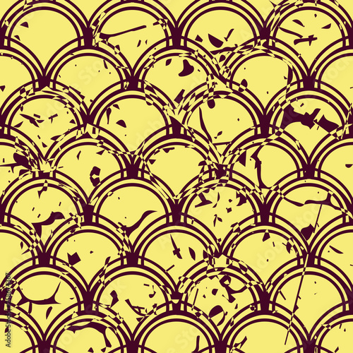wektorowy-nowozytny-geometryczny-plytka-wzor-z-grunge-skutkiem-streszczenie-art-deco-retro-starodawny-tlo