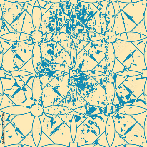 wektorowy-nowozytny-geometryczny-plytka-wzor-z-grunge-skutkiem-streszczenie-art-deco-retro-starodawny-tlo