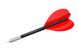 Red dart with steel tip