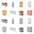 © pandavector - Vector illustration of construction and building icon. Collection of construction and estate stock vector illustration.