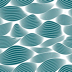 Fototapete - Seamless pattern with geometric waves. Vector illustration.