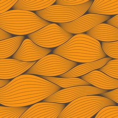 Fototapete - Seamless pattern with geometric waves. Vector illustration.
