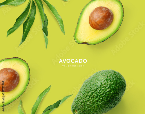 Fotografía Creative layout made of avocado