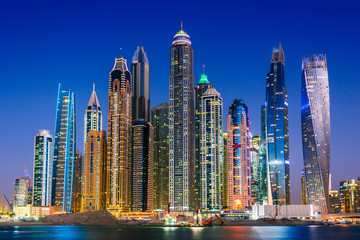 Wall Mural - Modern residential architecture of Dubai Marina, UAE