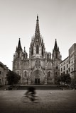 Fototapeta Miasto - Barcelona Cathedral in Gothic Quarter