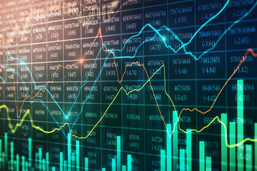 Poster - Abstract forex chart wallpaper