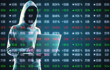 Poster - Hacking, technology and trade concept