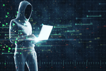 Poster - Hacking and technology concept