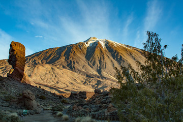 Spectacular view to the Pico del Teide in tenerife