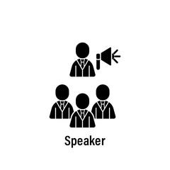 Poster - Team work, announce, team, users icon. Element of team work icon. Premium quality graphic design icon. Signs and symbols collection icon for websites, web design