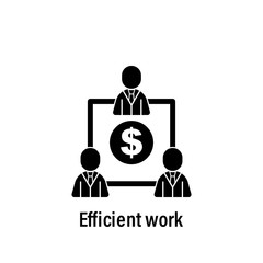 Poster - Team work, money, team, users icon. Element of team work icon. Premium quality graphic design icon. Signs and symbols collection icon for websites, web design
