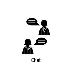 Poster - Team work, chat, conversation, team, users icon. Element of team work icon. Premium quality graphic design icon. Signs and symbols collection icon for websites, web design