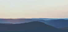 Sunrise Over A Mountain Range