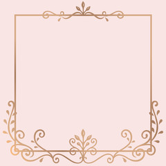 Wall Mural - Gold frame background