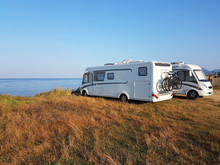 Caravan Car Summer Holidays By The Sea