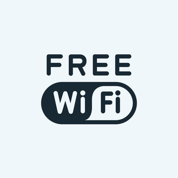 Free wifi sign.