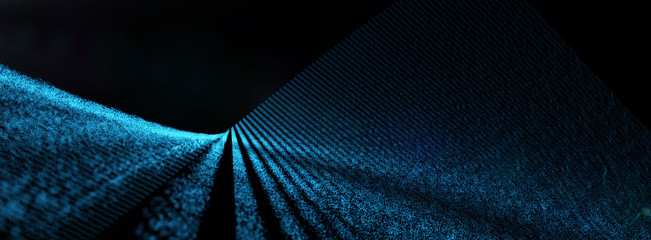 Poster - abstract blue digital background