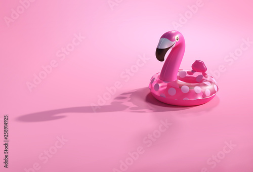 Plakaty do domu - mieszkania summer-backgrounds-3d-flamingo-shape-inflatable-swimming-pool-ring-for-floating-vacation-and-traveling-accessories-for-beach-and-sea