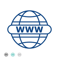 Poster - Vector illustration go to web line icon. Internet www - World wide web Icon. Internet icon. Go to web sign vector eps10. WWW icon for website