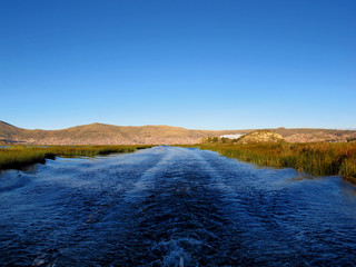 Wall Mural - Titicaca, Lake, Puno, Peru, Bolivia, Altiplano, South America, Andes