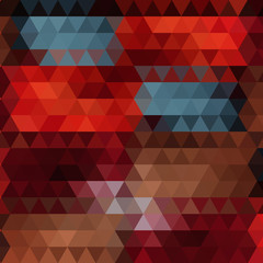 Wall Mural - Multicolor geometric triangular low poly style. Gradient background.