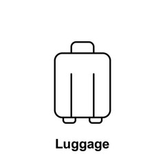Poster - Luggage icon. Element of summer holiday icon. Thin line icon for website design and development, app development. Premium icon