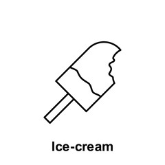 Poster - Ice-cream icon. Element of summer holiday icon. Thin line icon for website design and development, app development. Premium icon