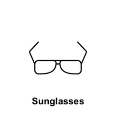 Poster - Sunglasses icon. Element of summer holiday icon. Thin line icon for website design and development, app development. Premium icon
