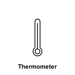 Poster - Thermometer icon. Element of summer holiday icon. Thin line icon for website design and development, app development. Premium icon