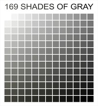 Greyscale palette. 50 shades of grey. Grey colors palette. Color