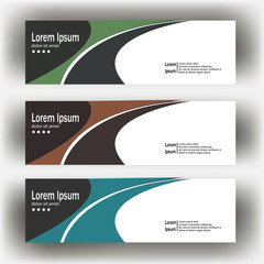 Wall Mural - abstract geometric design banner web template. Banner web design vector template