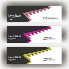 Wall Mural - abstract geometric design banner web template. Banner web design vector template