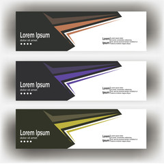 Wall Mural - abstract geometric design banner web template. Banner web design vector template