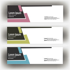Wall Mural - abstract geometric design banner web template. Banner web design vector template
