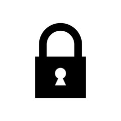 Fototapete - Lock icon. Encryption icon. Security symbol for web design