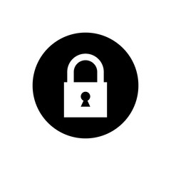 Fototapete - Lock icon. Encryption icon. Security symbol for web design