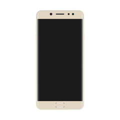 Fototapete - Light color Smartphone  with black screen vector eps10. Realistic smartphone icon.