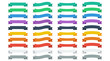 © smile3377 - Set vector ribbons in flat colors. Vector banners ribbons. Set of 40 ribbons